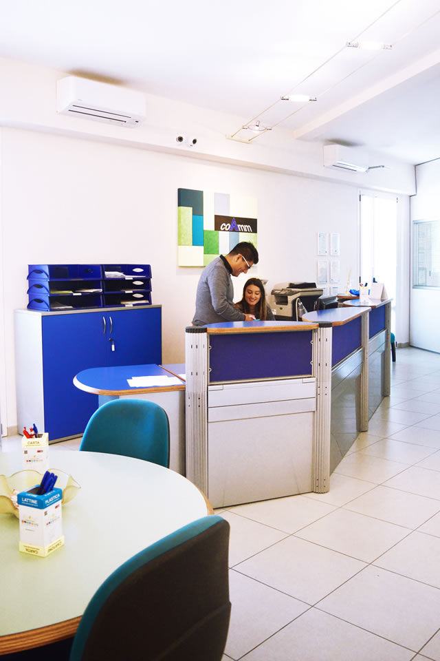Front office dello studio COIMM